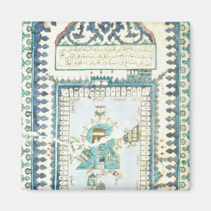 Iznik belägger med tegel med en framställning av magnet