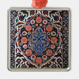 Iznik blom- etnisk stam- turkisk mosaisk julgransprydnad metall