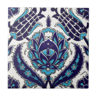 Iznik blom- etnisk stam- turkisk mosaisk kakelplatta