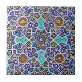 Iznik blom- etnisk stam- turkisk mosaisk kakelplatta