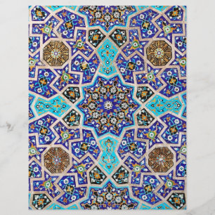 Iznik Blommigt Ethnic Tribal Turkisk Mosaic Potter