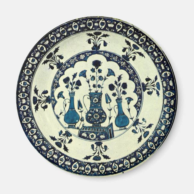 Iznik Blue Vas Magnet (Framsidan)