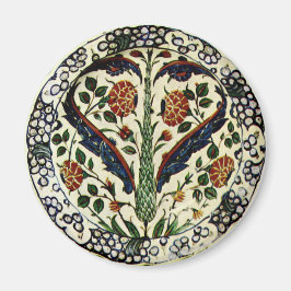 Iznik Feather Heart Magnet