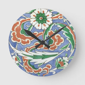 Iznik motif Wall Clock Rund Klocka
