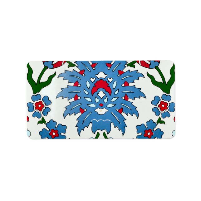 iznik tile adressetikett (Framsidan)