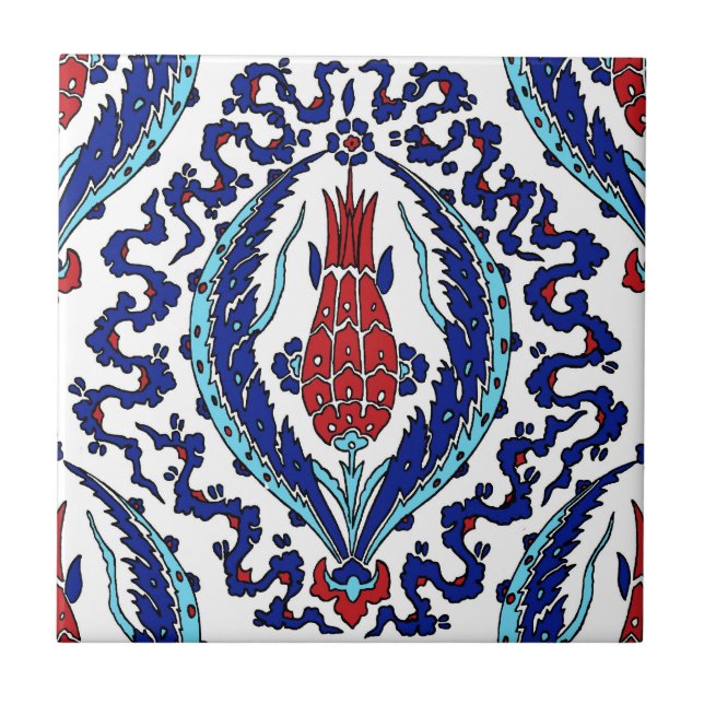 Iznik Tile Kakelplatta (Framsidan)