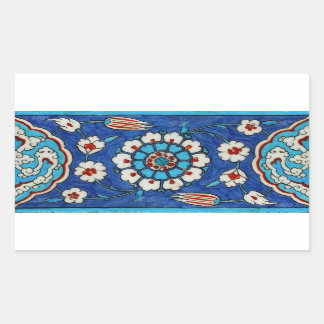 iznik tile Sticker Rektangulärt Klistermärke