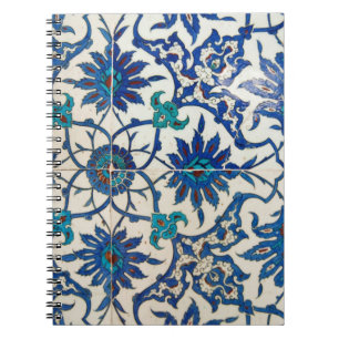 Iznik Tiles Blue Anteckningsbok