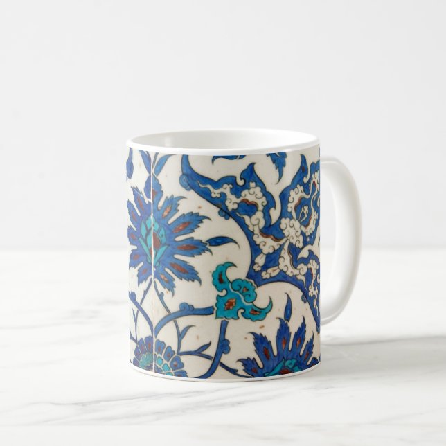 Iznik Tiles Blue Kaffemugg (Framsida höger)