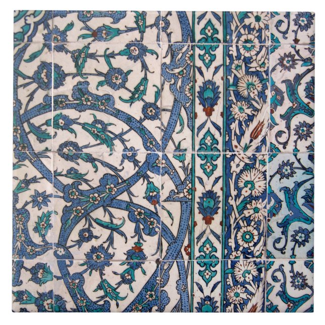 Iznik Tiles Intertwed Kakelplatta (Framsidan)