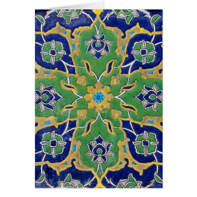 iznikkeramik hälsningskort (Framsidan)