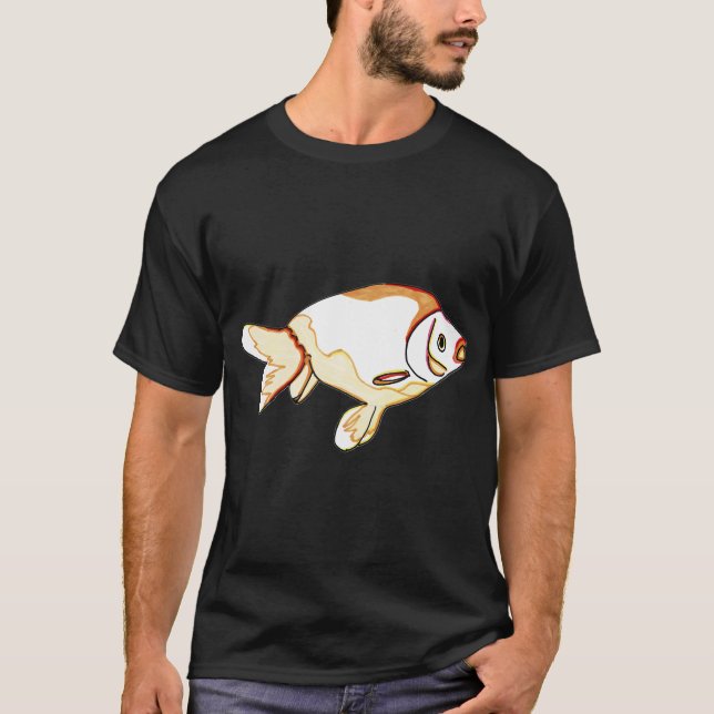 Izumo Nankin Guldguld fisk T Shirt (Framsida)