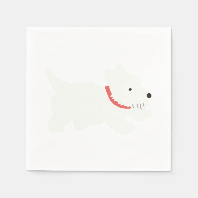 Izzie The Westie Pappersservett (Framsidan)