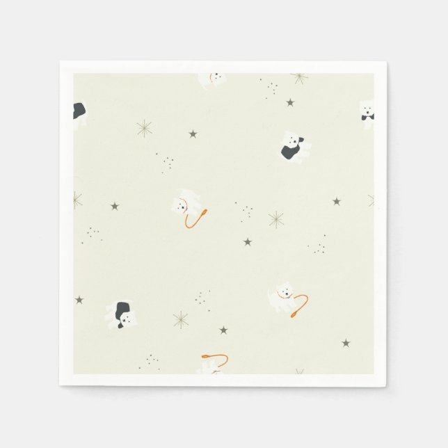 Izzie Westie Pappersservett (Framsidan)