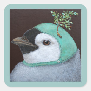 Izzy the penguin-klistermärken fyrkantigt klistermärke