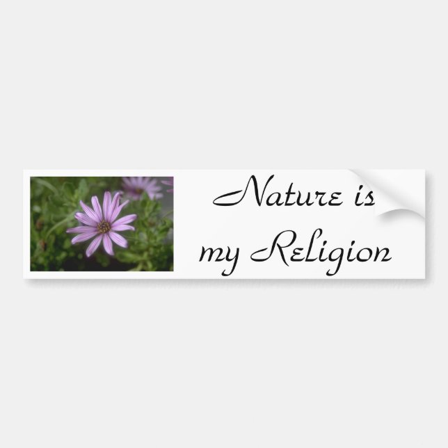 j0145356, Naturen är min religion Bildekal (Framsidan)