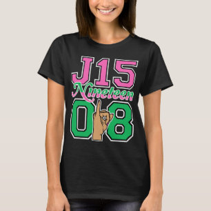J15 Nitton 08 grundardag AKA Women Hand-tecken T Shirt