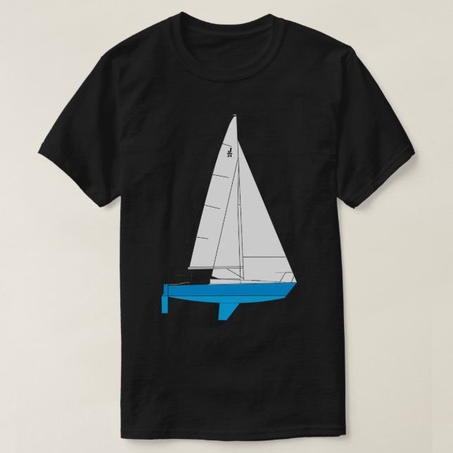 J24 Sailboat Classic TShirt T Shirt (Design framsida)