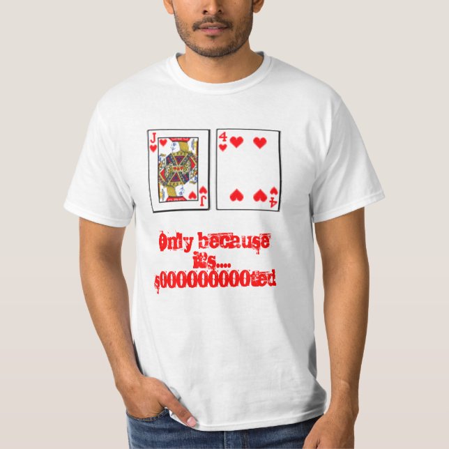 J4 av hjärtor tee shirt (Framsida)