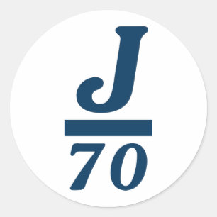 J/70 RUNT KLISTERMÄRKE