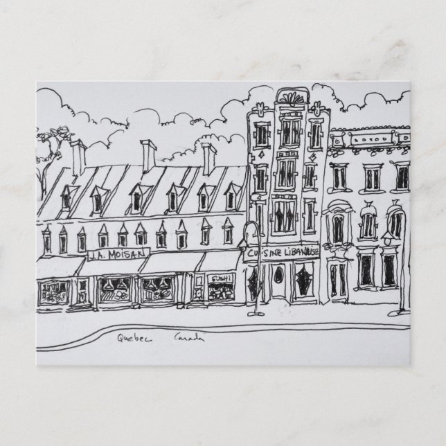 J.A. Moisan livsmedelsbutik | Kanada Vykort (Framsida)