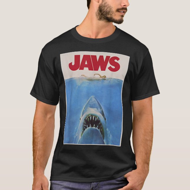 J.a.w.s Classic Movie Poster Classic T-Shirt (Framsida)