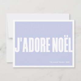 J’adore Noël Modern julkort – Högtid