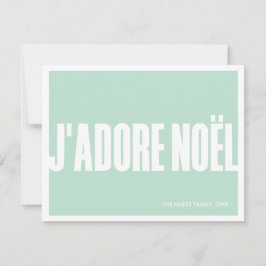 J’adore Noël Modern julkort –Holiday