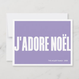 J’adore Noël Modern julkort –Holiday