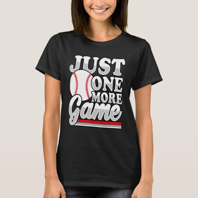 J ännu en spelspelare i spelet Baseball Game Day T Shirt (Framsida)
