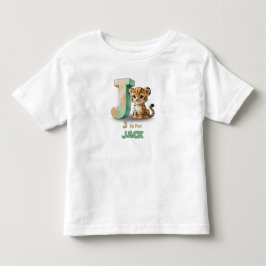 J är för Jack – Personlig T-shirt för Småbarn