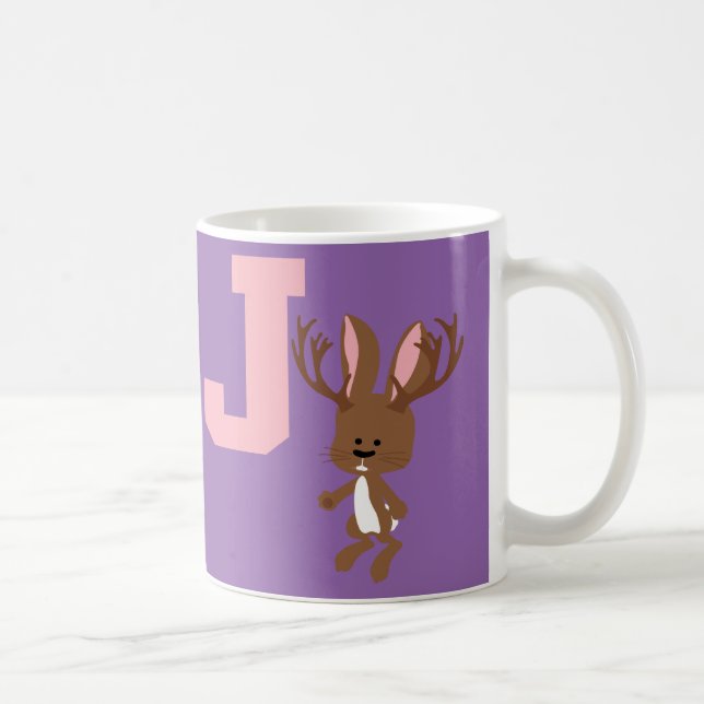 J är för Jackalope Kaffemugg (Höger)