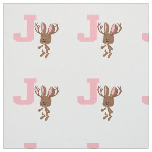 J är för Jackalope Tyg