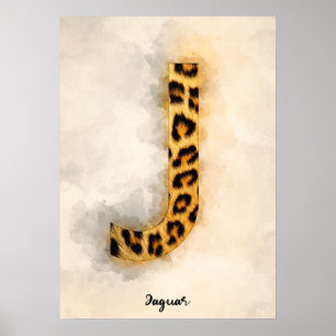 J är för Jaguar Poster