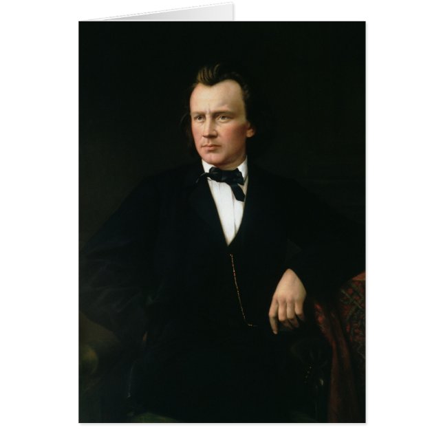 J. Brahms, 1860 Hälsningskort (Framsidan)