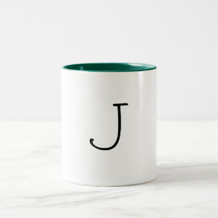 J-brevmugg Två-Tonad Mugg