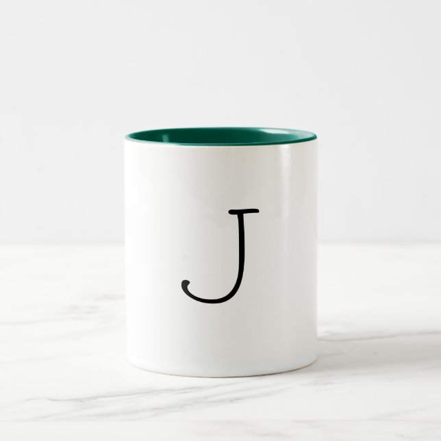 J-brevmugg Två-Tonad Mugg (Center)