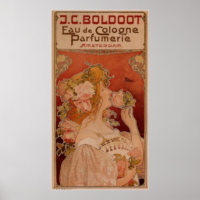J.C. BOLDOOT Parfym Art nouveau Poster (Framsidan)