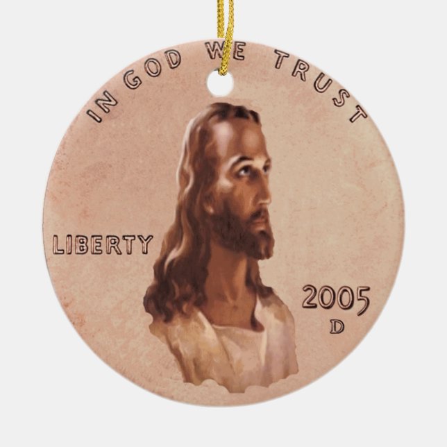 J.C. Encentmyntprydnad Julgransprydnad Keramik (Framsidan)