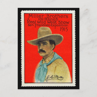 J.C. Miller of the 101 Ranch Poster Frimärke Card Vykort