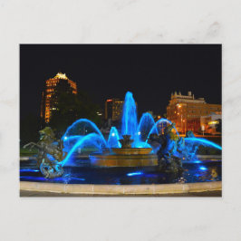 J.C. Nichols Fontän in Blue, Kansas City Vykort