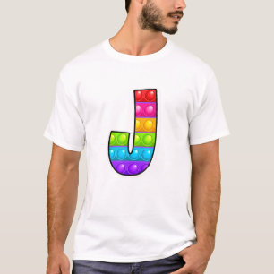 J Cutest Capital Brev J Alphabet Funny Poppin Ki T Shirt