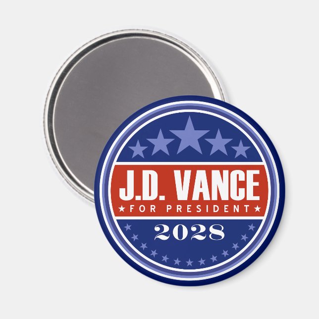 J.D. Vance för president 2028 Magnet (Front/Back)