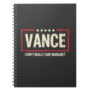 J. D Vance Funny Meme Jag Verkligen inte Margaret Anteckningsbok