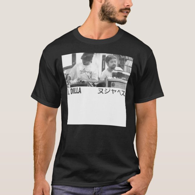 J. Dilla Nujabes Tribute Essential T-Shirt (Framsida)