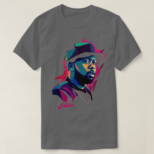J Dilla Original Hip hop Fläkt Design T Shirt (Design framsida)