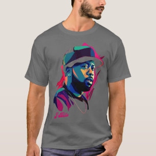 J Dilla Original Hip hop Fläkt Design T Shirt
