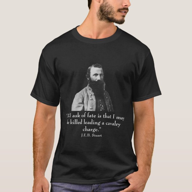 J.E.B. Stuart och citationstecken Tee (Framsida)