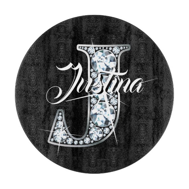J Faux Diamond Bling Monogram (Framsidan)