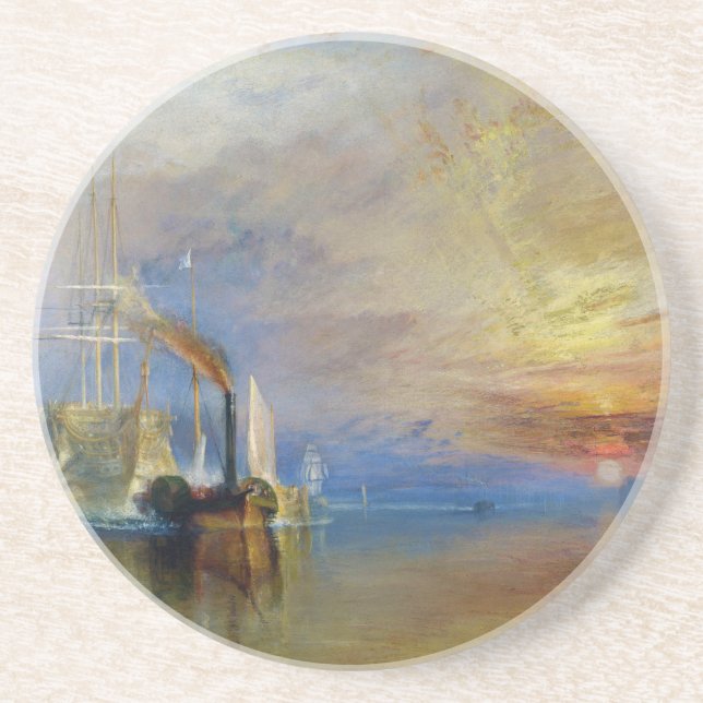 J. Fighting Temeraire. M. W. Turner Underlägg Sandsten (Framsidan)
